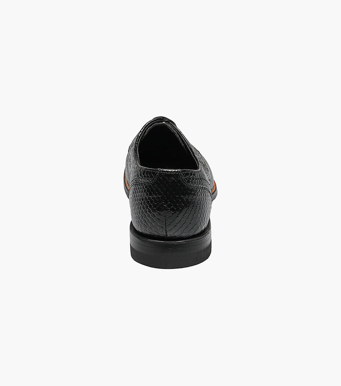 Stacy Adams MADISON Anaconda Plain Toe Oxford Black by Stacy Adams Shoes