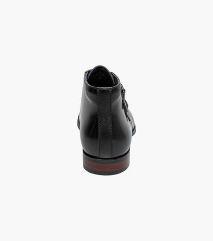 KAIUS Plain Toe Double Monk Strap Boot