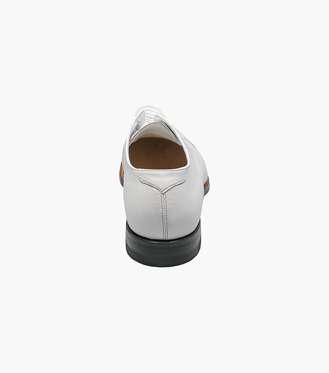 Stacy Adams MADISON Cap Toe Oxford White by Stacy Adams Shoes