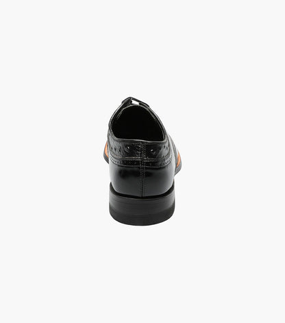 Stacy Adams DAYTON Ostrich Wingtip Oxford Black by Stacy Adams Shoes