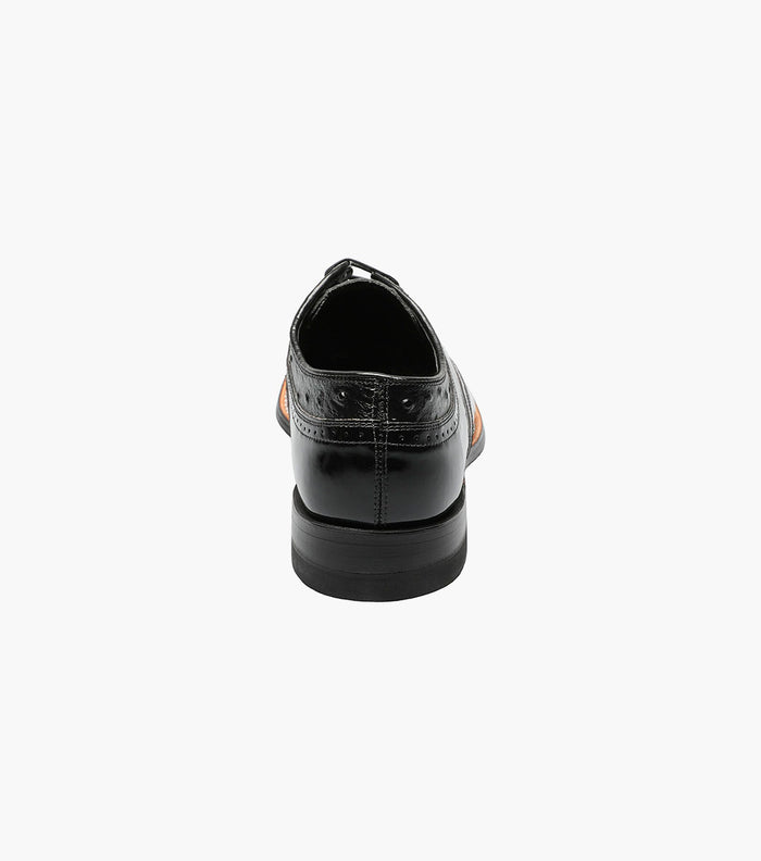 Stacy Adams DAYTON Ostrich Wingtip Oxford Black by Stacy Adams Shoes