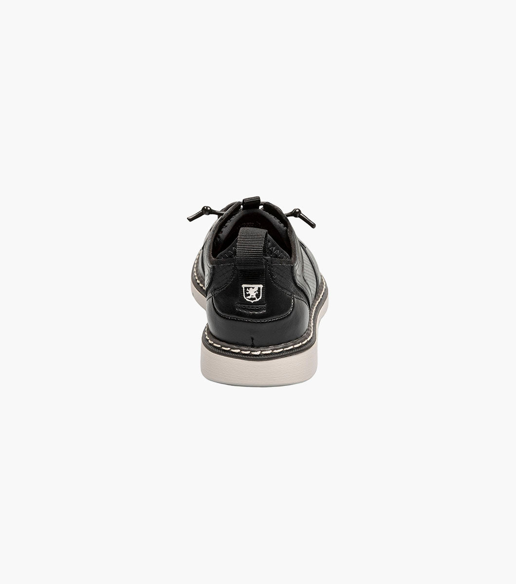 KIDS SYNC Plain Toe Elastic Lace Up