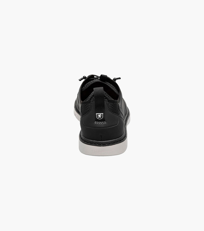 SYNCHRO Plain Toe Elastic Lace Up