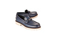 C0001202-7887 loafer with silver buckle-Blue