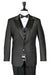 Mens' Classic One Button Wide Satin Peak Lapel Tuxedo Peak Lapel Tuxedo Suit - Wide Lapel Tuxedo