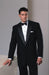 Men'S 1-Button Peak Neil Tuxedo Peak Lapel Tuxedo Suit - Wide Lapel Tuxedo