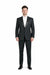 1 Button Men's Black Classic Fit  Suit