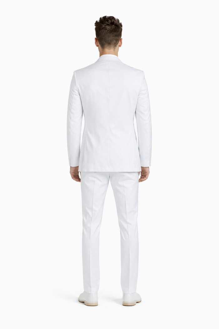 1 Button Men'S White Cheap Priced Designer Fashion Dress Casual Blazer For Men On Sale Blazer - Image 3