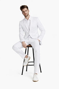 1 Button Men'S White Cheap Priced Designer Fashion Dress Casual Blazer For Men On Sale Blazer - Image 4