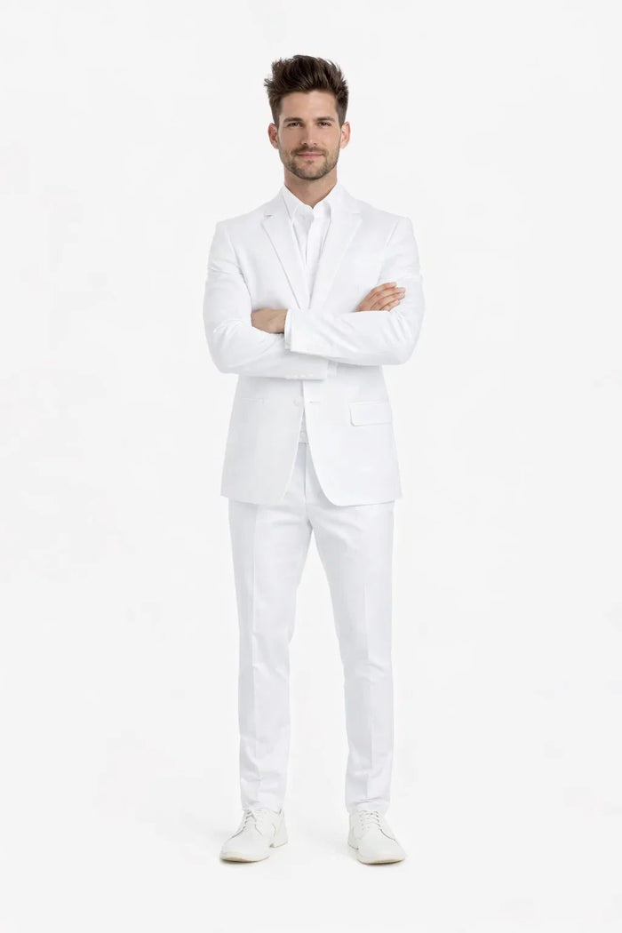 1 Button Men'S White Cheap Priced Designer Fashion Dress Casual Blazer For Men On Sale Blazer - Image 5