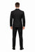 1 Button Slim Fitted Shawl Tuxedo Black