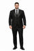 1 Button Slim Fitted Shawl Tuxedo Black