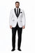 1 Button Slim Fitted Shawl Tuxedo White