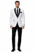1 Button Slim Fitted Shawl Tuxedo White