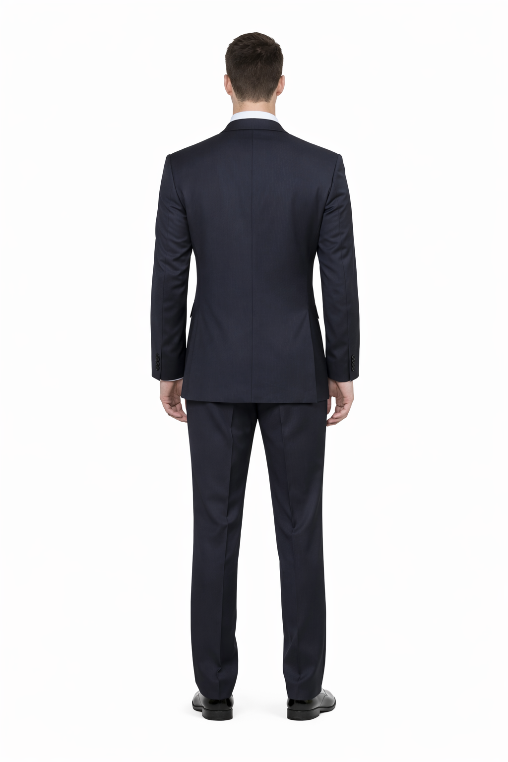1 Button Tapered Cut Vented Wool Blend Flat Front Suit Online Discount Fashion Sale - Image 3