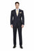 1 Button Tapered Cut Vented Wool Blend Flat Front Suit Online Discount Fashion Sale