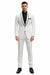 1 Button White Shawl Lapel Black Shirt Tuxedo