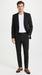 Men’s Black Pinstripe 2-Piece Tuxedo Suit – Two-Button Jacket and Matching Formal Pants