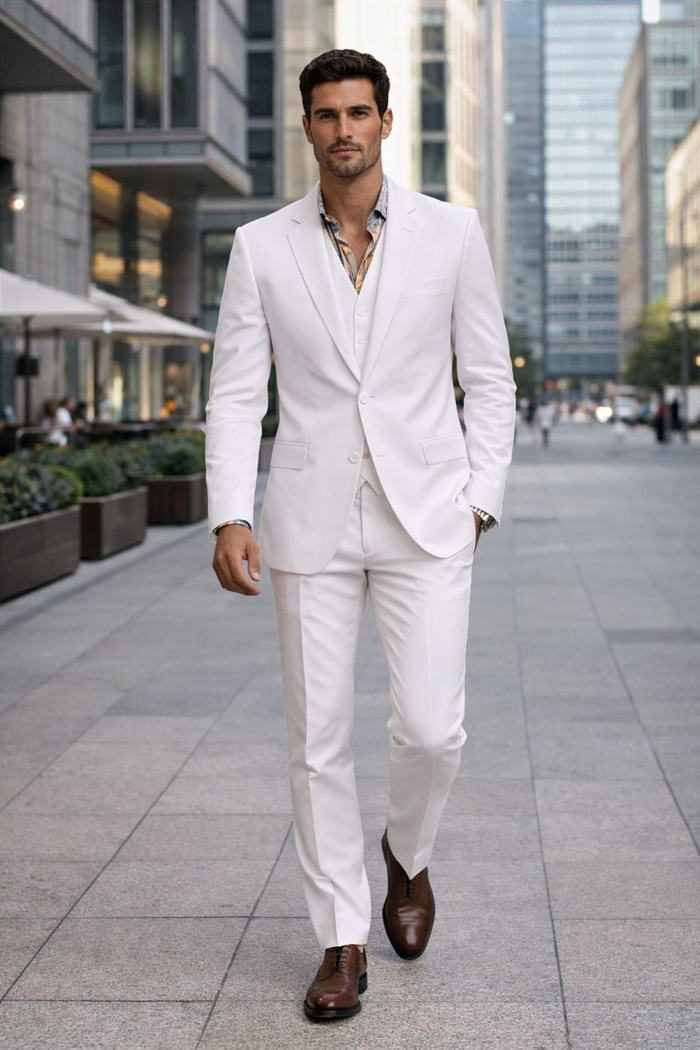 100% Irish Linen Suits - Mens Vested Three Pieces Summer Suit - Mens Linen Suit - Image 6