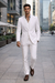 100% Irish Linen Suits - Mens Vested Three Pieces Summer Suit - Mens Linen Suit