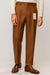 Mens Pant - Pleated Wide Leg - Copper - 100% Percent Wool Fabric