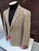 Classic Beige Checkered Blazer – Tan Plaid Sport Coat - Camel Windowpane Pattern