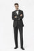 100%Poly Slim Fitted Traditional Fitc Cut 1 Button Black Best Designer One Button Black Tuxedo Suit For Men Slim Fit Black Tuxedo - Skinny Fit Tuxedo