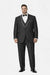 100%Poly Slim Fitted Traditional Fitc Cut 1 Button Black Best Designer One Button Black Tuxedo Suit For Men Slim Fit Black Tuxedo - Skinny Fit Tuxedo