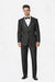 100%Poly Slim Fitted Traditional Fitc Cut 1 Button Black Best Designer One Button Black Tuxedo Suit For Men Slim Fit Black Tuxedo - Skinny Fit Tuxedo