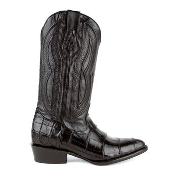 Men's Genuine Exotic Animal Skin Ferrini Hornback Crocodile Card Holder by Ferrini USA - Image 3