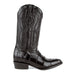 Men's Ferrini ::r Toe:: Alligator Belly Dress Boot in Black