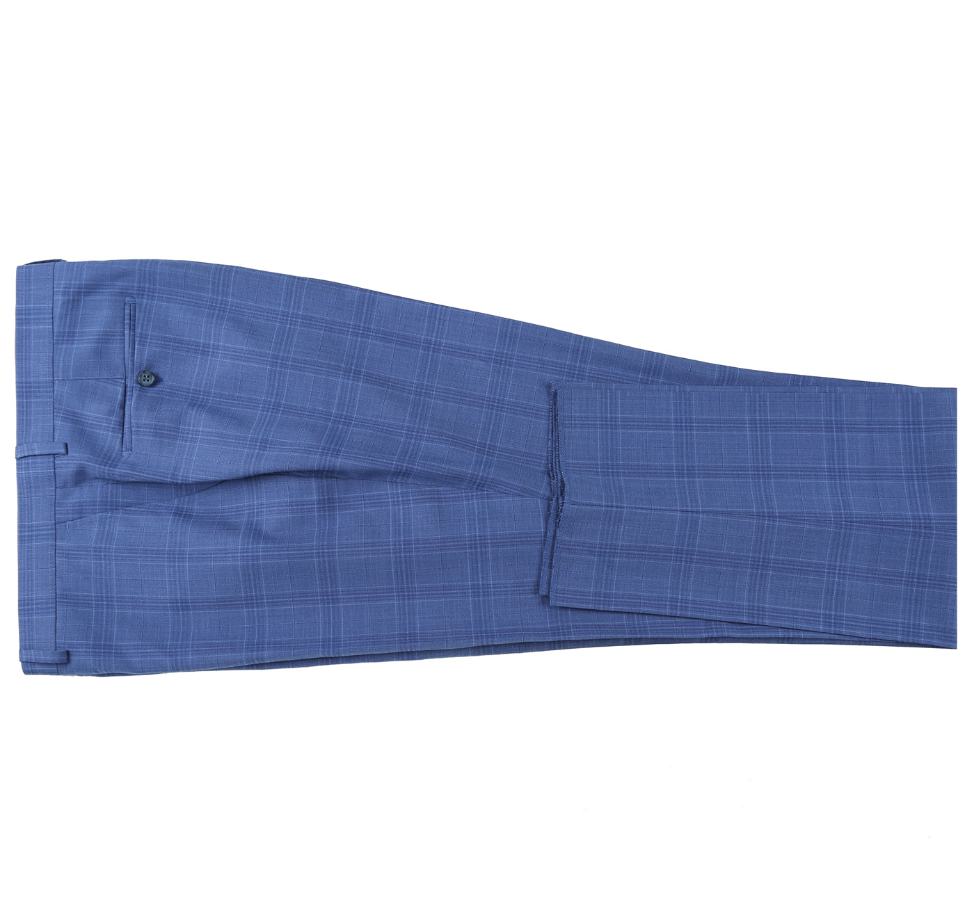 293-10 Men's 2-Piece Slim Fit Windowpane Check Dress Stretch Suit - Image 10