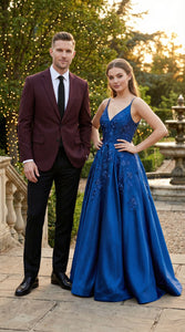 Men’s Burgundy Pinstripe Blazer – Classic Tailored Formal Jacket for Business, Office and Evening Wear