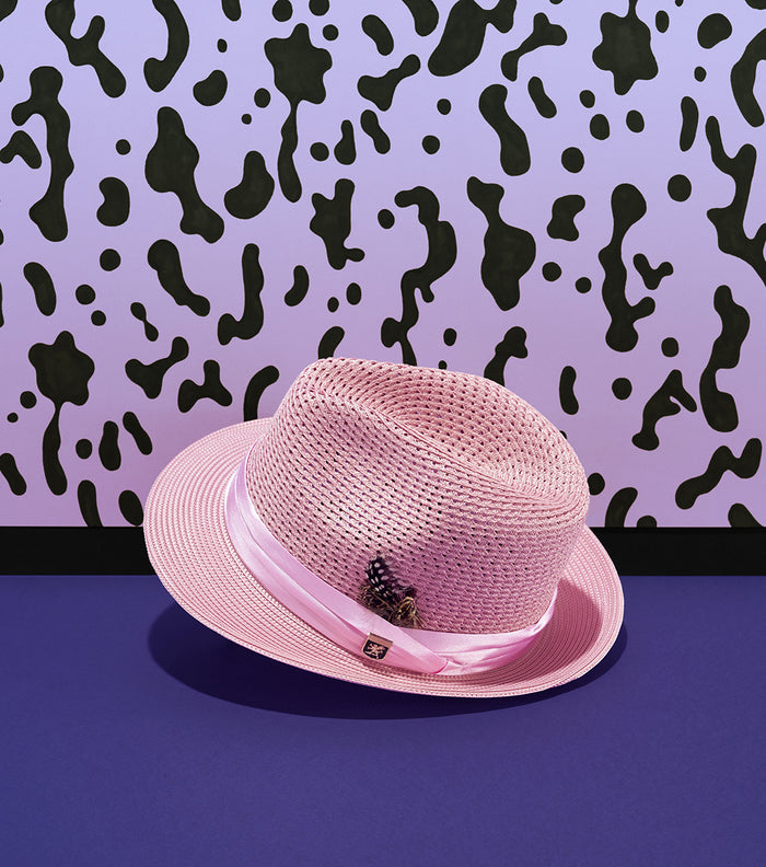DUBLIN FEDORA Poly Braided Pinch Front Hat