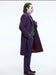 Men’s Purple Overcoat Joker Folie à Deux Arthur Fleck Inspired Long Coat – Classic Costume Trench Coat, Stylish Winter Party Wear Jacket