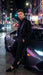 Men’s Black Sequin Long Coat with Satin Shawl Lapel – Luxury Statement Evening Overcoat
