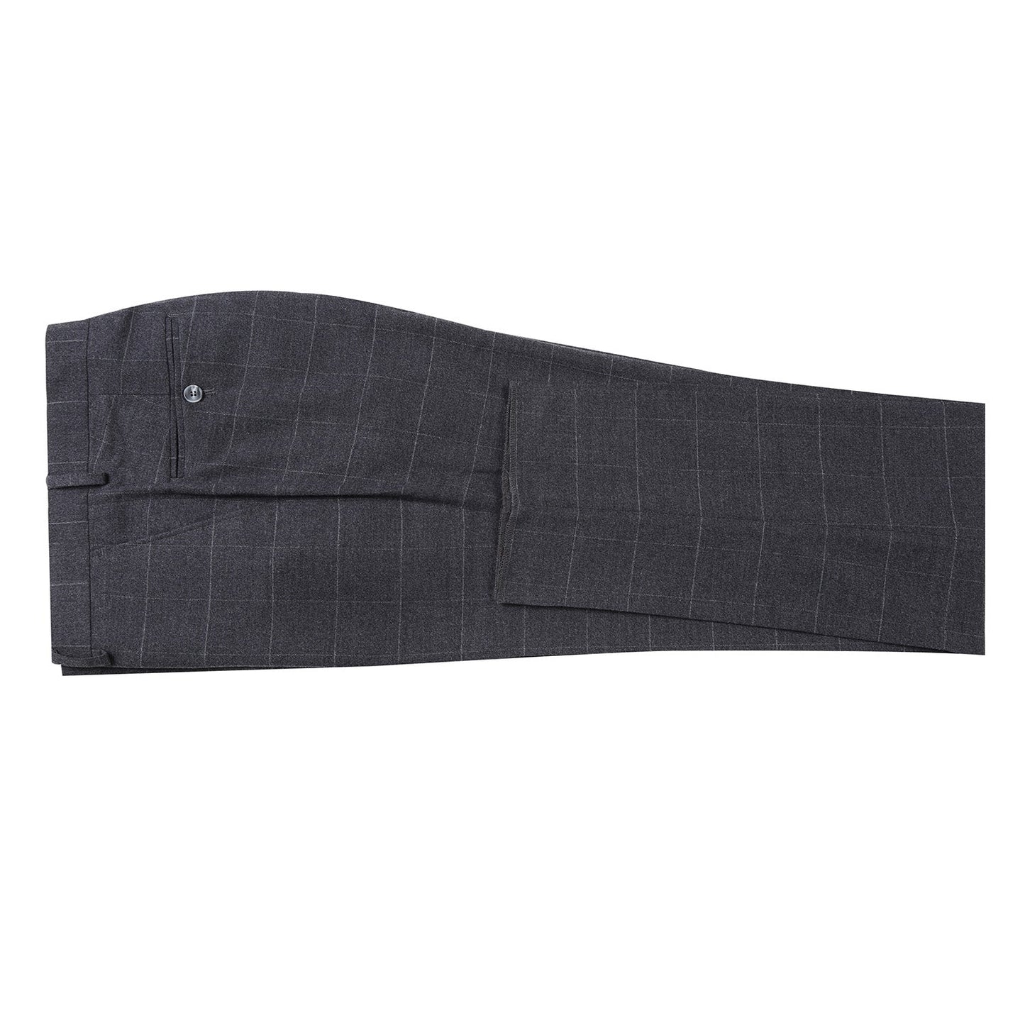 293-31 Men's Slim Fit Checked Suits - Image 8