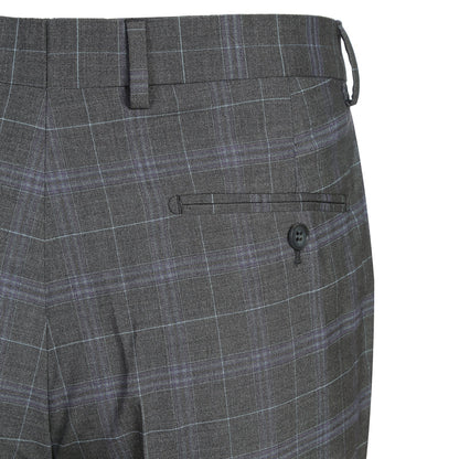 293-25 Men's Classic Fit Checked Suits - Image 10