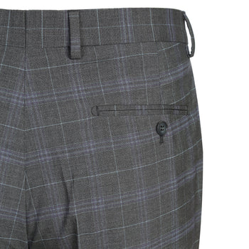 293-25 Men's Classic Fit Checked Suits - Image 10