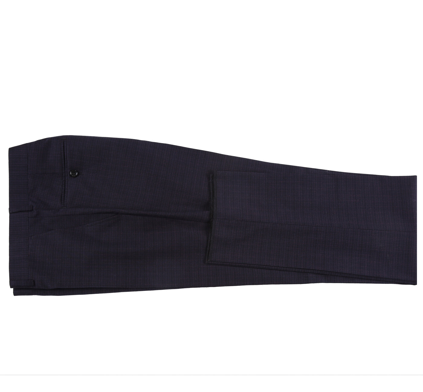 293-13 Men's Classic Fit Single Breasted Black Micro Check Notch Lapel Suits - Image 10