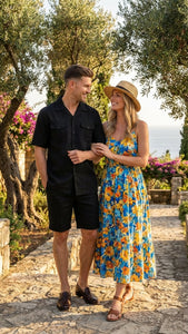 Men’s Black Walking Suit with Short – Classic Leisure and Casual Outfit