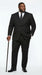 Vitali Mens Black Tone on Tone Shadow Stripe Vested Suit Set – 3 Piece Modern Fit Pinstripe Two Buttons