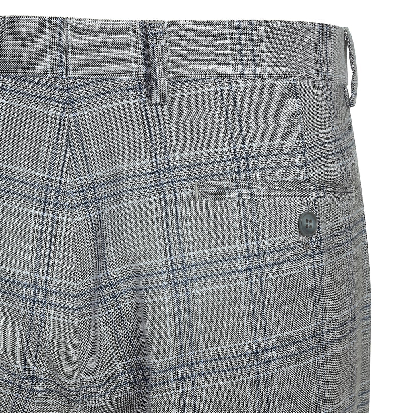293-23 Men's Classic Fit Checked Suits - Image 10