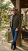 Mens Brown Western Blazer – Cowboy Style Casual Jacket Vintage Western Sport Coat Country Fashion Jacket