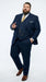 Men’s Navy Blue Pinstripe 3 Piece Suit, Thomas Shelby Inspired Vintage Formal Suit for Weddings, Parties, Prom, and Special Events