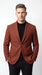 Men’s Rustic Brown Textured Blazer with Notched Lapel, Formal Dress Jacket for Weddings, Parties, Business Look