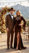 Men’s Light Brown Western Tuxedo 3 Piece Suit with Black Peak Collar Lapel, Country Look Cowboy Suit