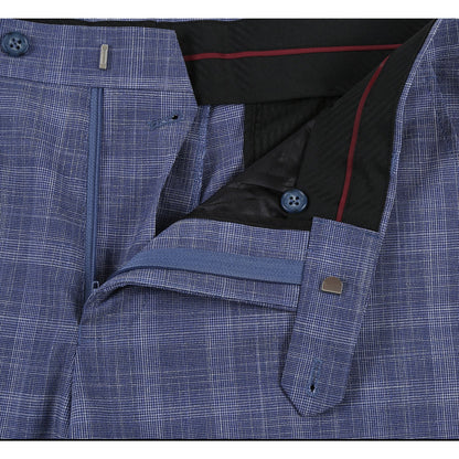 Renoi Designer Suit 293-24 Men's Slim Fit Checked Suits