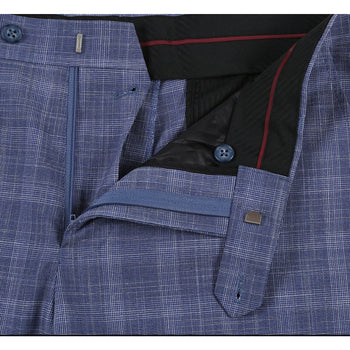 Renoi Designer Suit 293-24 Men's Slim Fit Checked Suits