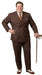 Men’s Brown Vintage Double Breasted Suit, Classic 1940s Style Formal Wedding Business Suit Set